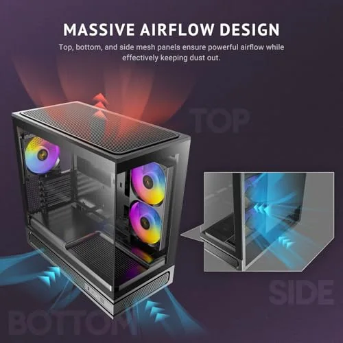 Antec C2M ARGB mATX RGB - vue 4