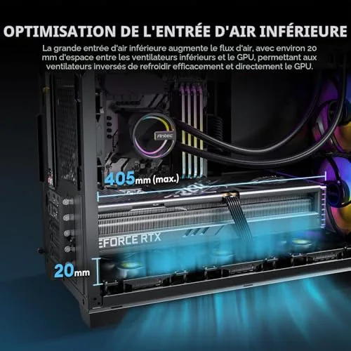 Antec FLUX M mATX RGB - vue 9