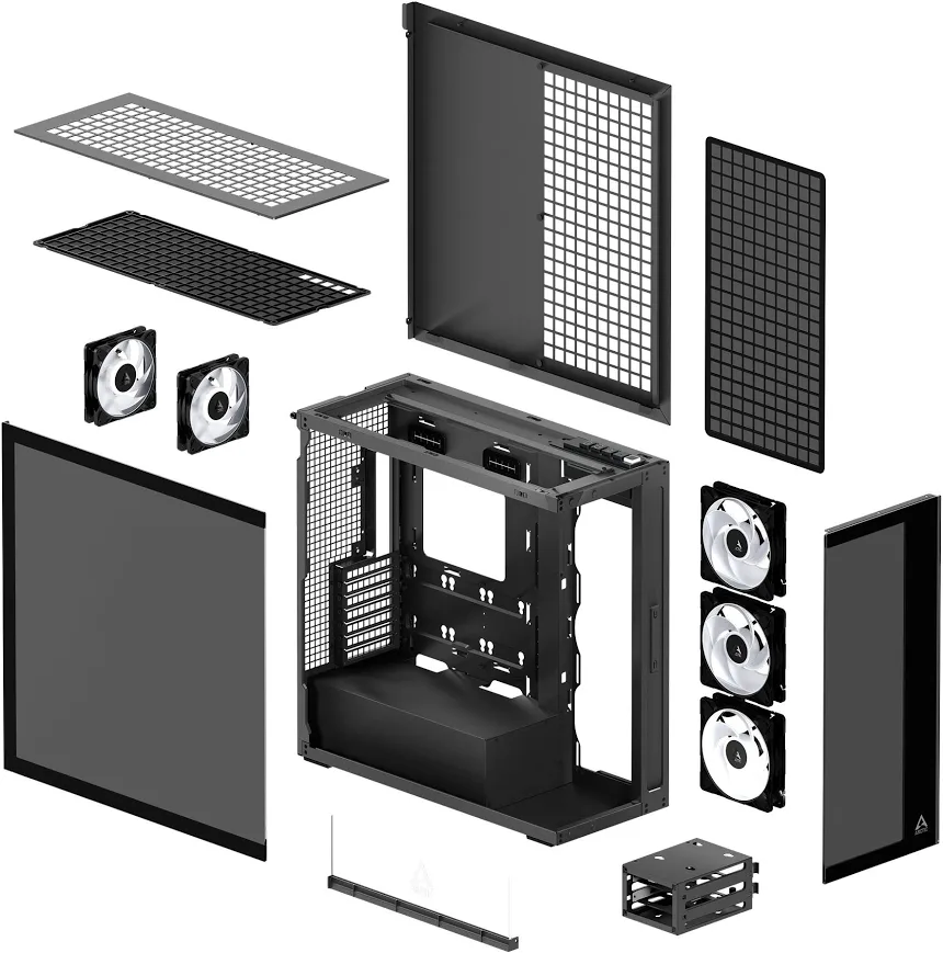 Arctic Xtender Black mATX - vue 5