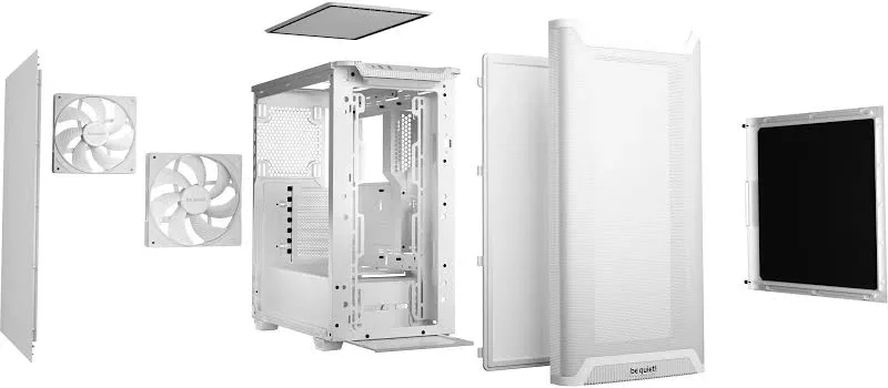 be quiet! Pure Base 501 Airflow White ATX - vue 5
