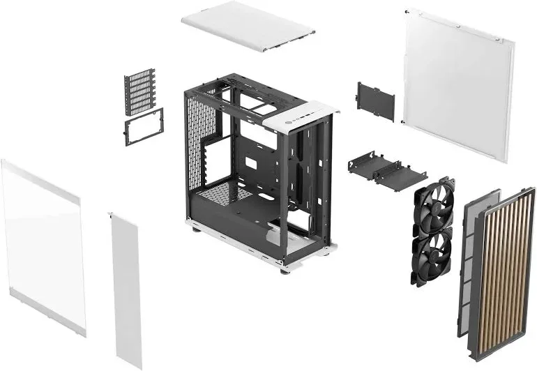 be quiet! Shadow Base 800 DX White ATX - vue 3