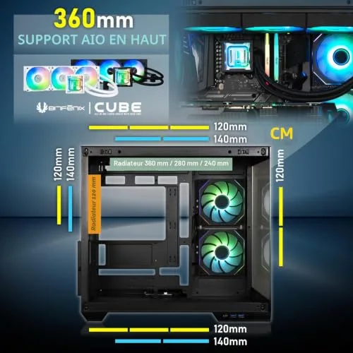 BitFenix Triforce 300 ATX RGB - vue 3