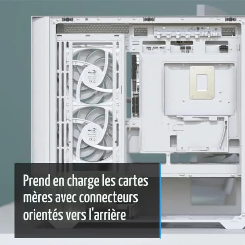 Boîtier Mini Tour - AEROCOOL - D302A - Support Radiateur 360 mm - GPU 410 mm - 11 Emplacements Ventilateur - vue 4