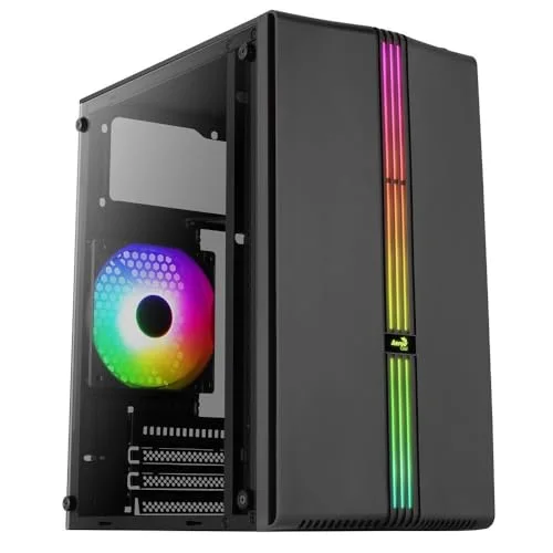 AeroCool Evo Mini RGB Micro-ATX Panneau Vitré Noir