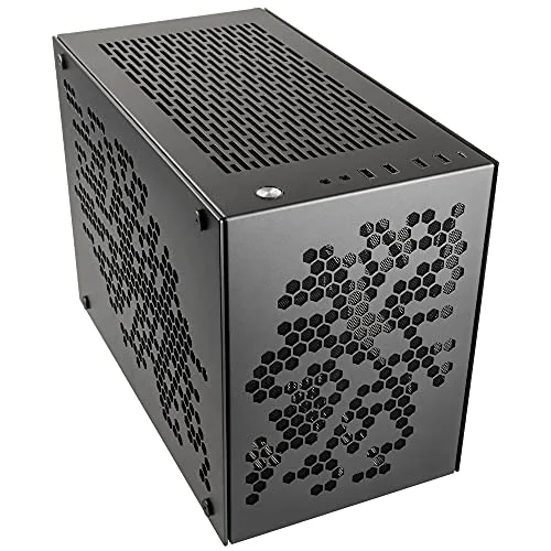 Boîtier Mini Tour Mini ITX Rocket Heavy Vented Edition avec Panneau Vitré Gris - vue 2