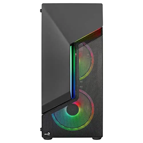 Boîtier Moyen Tour ATX - AeroCool - Scape V3 RGB - Panneau Vitré - 3 Ventilateurs ARGB - Noir - vue 2