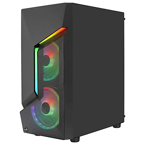 Boîtier Moyen Tour ATX - AeroCool - Scape V3 RGB - Panneau Vitré - 3 Ventilateurs ARGB - Noir - vue 5