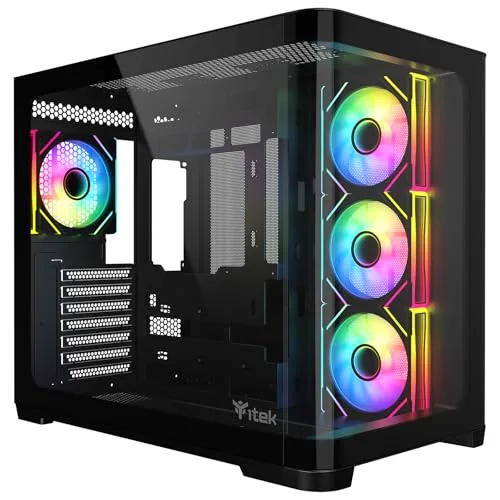 ITek Dark Cave Curved ATX 4 ventilateurs ARGB USB-C