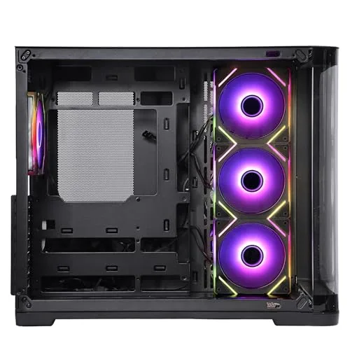 Boitier Moyen Tour ATX - iTek - Dark Cave Curved - Noir - 2 USB 3.0 - Type-C - vue 2