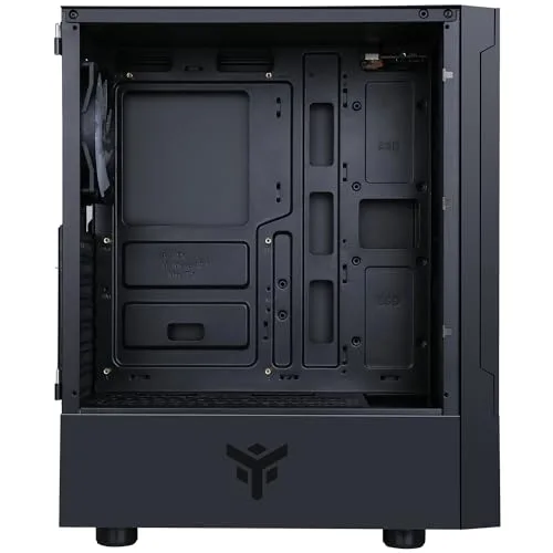 Boitier Moyen Tour ATX - iTek - Siisbe 3.0 - RGB - Noir - Gestion des câbles efficace - vue 4