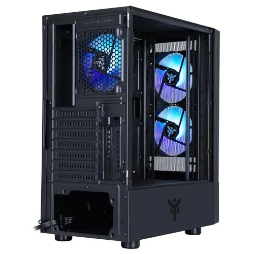 Boitier Moyen Tour ATX - iTek - Siisbe 3.0 - RGB - Noir - Gestion des câbles efficace - vue 6