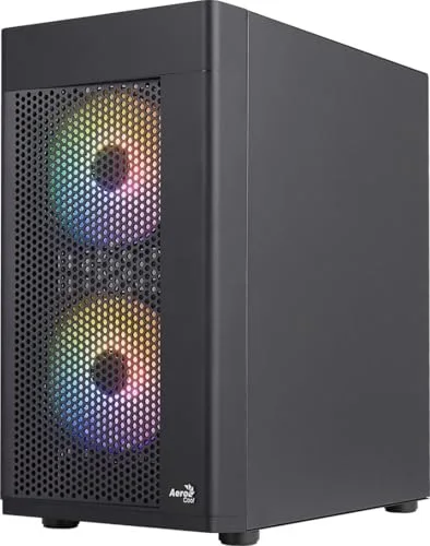 Boîtier PC - AEROCOOL - Hexform G v2 (Noir) - Mini tour - Format Micro-ATX - Sans alimentation - vue 3