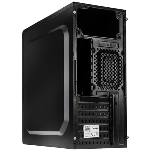 Boîtier PC Akyga AK13BK - Tour midi ATX - Noir - 7 baies internes - Refroidissement arrière 120mm - vue 5