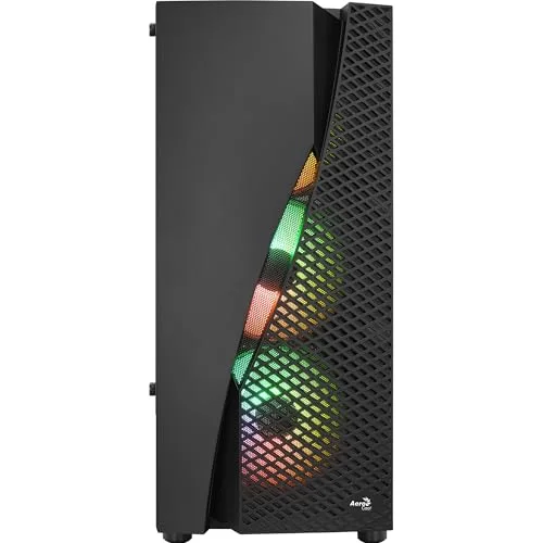 Boîtier PC ATX - Aerocool - WAVEBKV3 - Verre Trempé - 4 Ventilateurs RGB - Noir - vue 4