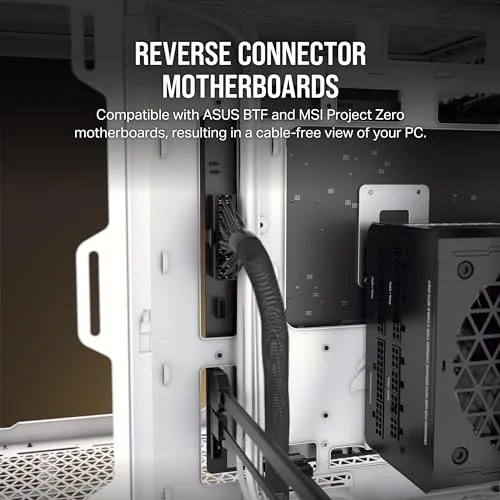 Boîtier PC - CORSAIR - CC-9011288-WW - 2500X - mATX - PC Case - White/Bamboo - vue 5