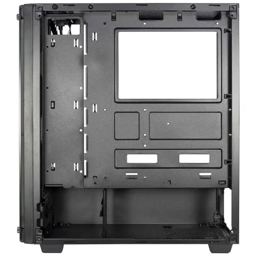 Boîtier PC Full-Tower - INTERTECH - C-303 Mirror Noir - 3 ventilateurs - 2 baies internes - 4 baies dextension - vue 7