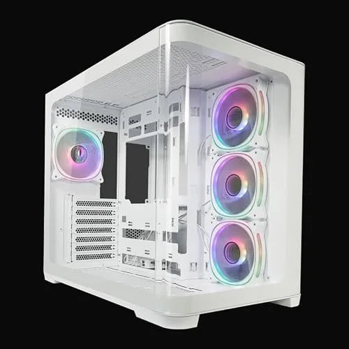 LC-Power Gaming 8001W Pro-Storm Light Blanc ATX 4x ARGB 120mm