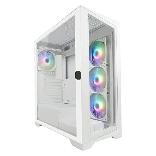 Boîtier PC Gamer - LC-Power - Gaming 806W - ARGB - Compatible ATX - Verre trempé - USB-C - vue 2