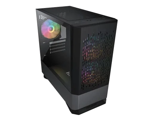 Boitier PC Gaming - Cougar Gaming - MG140AIRRGBBLACK - Mini-tour - 3 ventilateurs ARGB - Panneau en verre trempé - vue 2