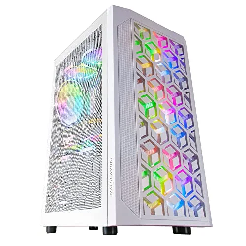 Mars Gaming MCMESH Blanc Micro-ATX 3x Ventilateurs FRGB