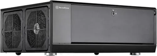 Boîtier PC HTPC ATX SilverStone SST-GD10B - Haute performance du flux dair silencieux - Noir - vue 2