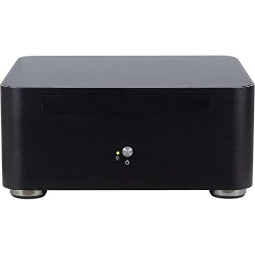 Boîtier PC Inter-Tech ITX A80S - ITX-Tower - Aluminium - Noir - 4 cm - 60 W - vue 2