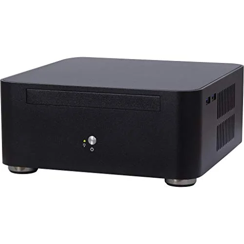 Boîtier PC Inter-Tech ITX A80S - ITX-Tower - Aluminium - Noir - 4 cm - 60 W - vue 3