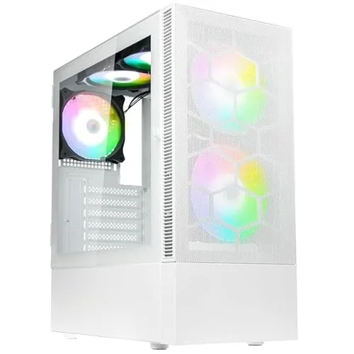 Kolink Observatory MX Glass ARGB Blanc 5 Ventilateurs
