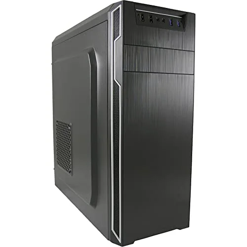 Boîtier PC - LC Power - Classic 7038B - Tour midi ATX - Noir aluminium brossé - USB 3.0 - vue 2