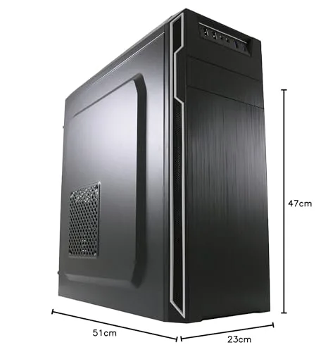 Boîtier PC - LC Power - Classic 7038B - Tour midi ATX - Noir aluminium brossé - USB 3.0 - vue 4