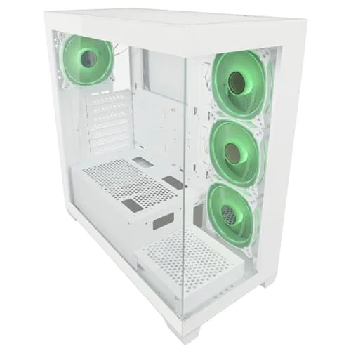 Boîtier PC - LC-Power - Gaming 715W - Blanc - 4 ventilateurs ARGB - Compatibilité watercooling - vue 4
