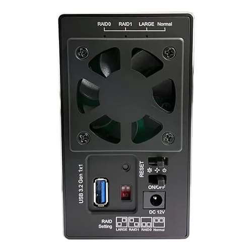 Boîtier PC - LC-POWER - LC-35U3-RAID-2 - 2 Baies 35 Pouces - Ventilation Optimale - Compatible ATX - vue 4