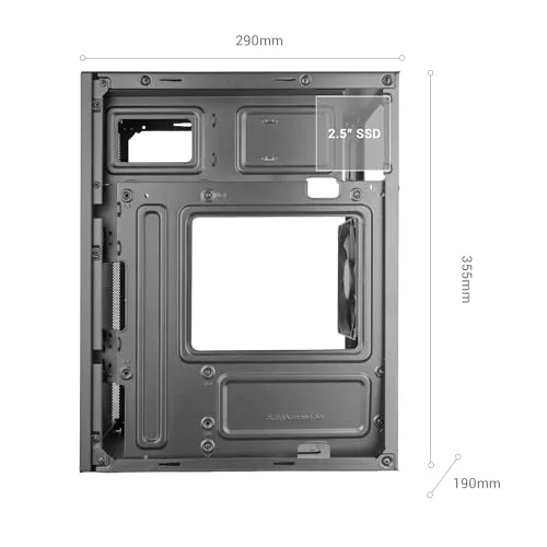 Boîtier PC - MARS GAMING - MC-MESHPRO - Mini-tour Micro-ATX - AirMesh Pro - Ventilateur 120 mm - vue 5