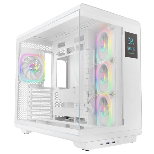 Mars Gaming MC-REVPRO ATX avec écran LCD 4,3" et 4 ventilateurs ARGB