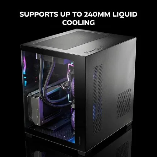 Boîtier PC - MARS GAMING - MC-VIEW3 - Micro-ATX - Verre trempé panoramique - 3 ventilateurs ARGB 120 mm - vue 4