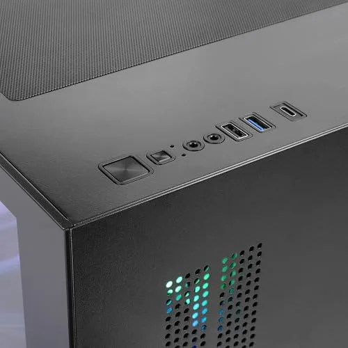 Boîtier PC - MARS GAMING - MC-VIEW3 - Micro-ATX - Verre trempé panoramique - 3 ventilateurs ARGB 120 mm - vue 9