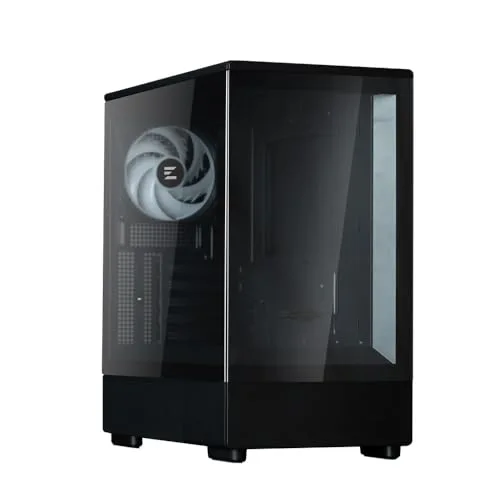 Boîtier PC Mini Tour sans alim - ZALMAN P10 (Noir) - Micro ATX/Mini-ITX - 1x120mm A-RGB - USB-C/3.0/HD Audio - Verre - vue 2