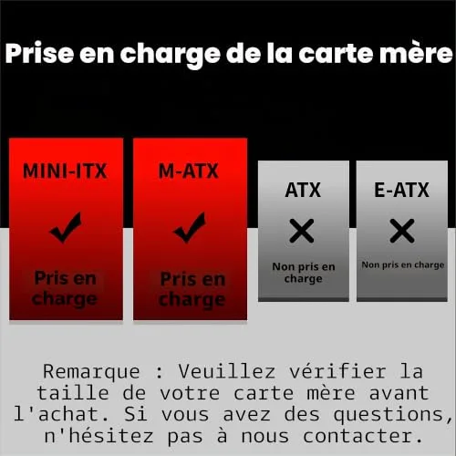 Boîtier PC - Montech - Air 100 - Mini Tour - Panneau Vitré - Connectiques USB 2.0/3.0 - vue 2