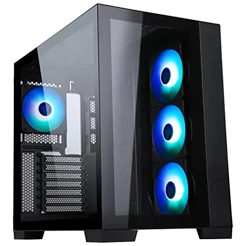 ITek Dark Cave RGB Moyen Tour ATX noir 4 ventilateurs ARGB