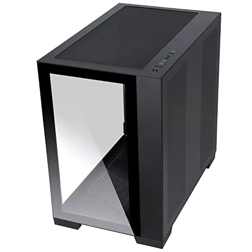 Boîtier PC Moyen Tour ATX avec panneau vitré ITek Dark Cave RGB - noir - TU - vue 7