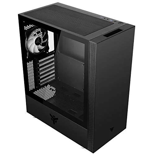 Boîtier PC Moyen Tour ATX - ITek - Vertibra S210 RGB - Panneau vitré - Couleur noire - Taille unique - vue 5