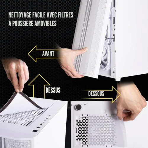 Boitier PC sans alimentation - BITFENIX Saber Mesh (Noir) - Moyen tour - Format ATX - vue 7