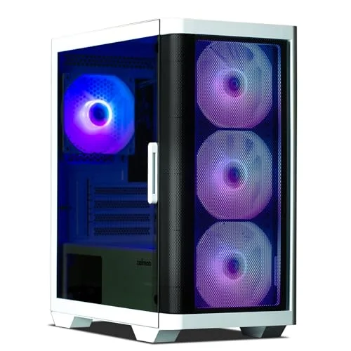 Boitier PC sans alimentation - ZALMAN M4 ARGB (Blanc) - Moyen tour - Format M-ATX - vue 3