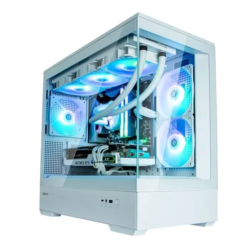 Boitier PC sans alimentation - ZALMAN P30 (Blanc) - Mini tour - Micro-ATX - 3x120mm LED A-RGB - vue 2