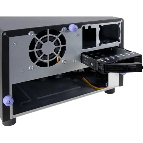 Boîtier PC SFF - Inter-Tech - SC-2100 - Noir - Mini-ITX - 2 baies internes - 1 ventilateur 60 mm - vue 6