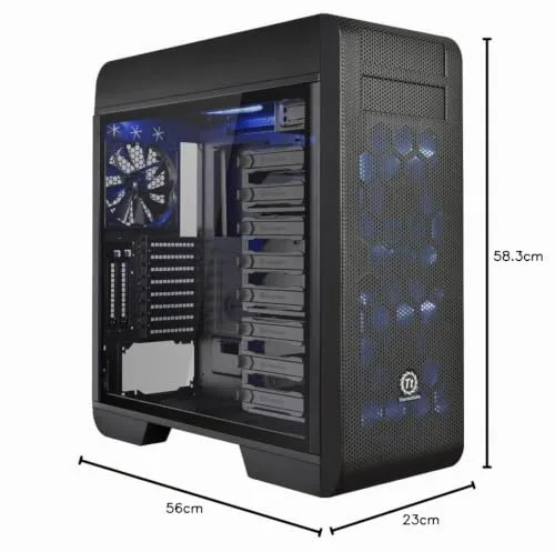 Boîtier PC - THERMALTAKE - Core V71 - Pleine tour - ATX étendu - Noir - USB/Audio - vue 5