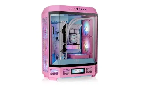 Boîtier PC - Thermaltake - The Tower 600 - Bubble Pink - 550x420x286.4 mm - Placement horizontal - vue 9