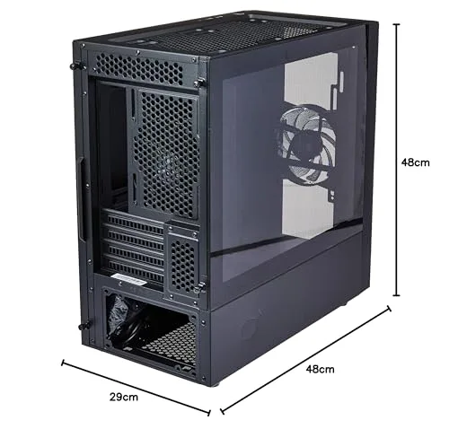 COOLER MASTER LTD BOITIER PC NR400 - 2xVentilateurs 120mm - Noir - Verre trempé - Format Micro ATX (MCB-NR400-KGNN-S00) - vue 4