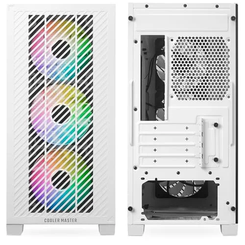 Cooler Master Mini Tower White RGB - vue 2