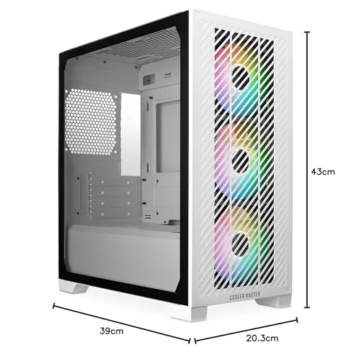 Cooler Master Mini Tower White RGB - vue 7